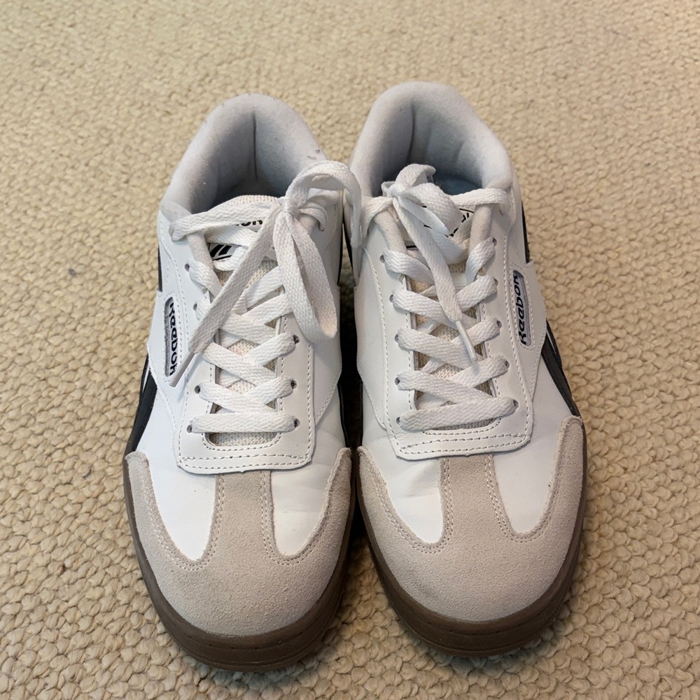 Reebok womens White, Gray and Black Athletic Sneakers